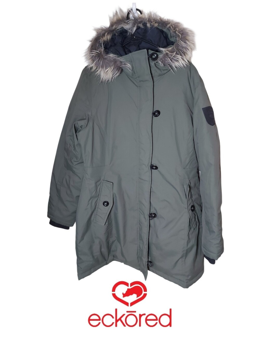 Ecko Red Down Army Green Winter Coat